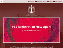 Tablet Screenshot of damascusumc.org